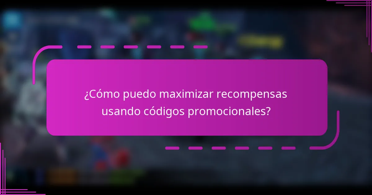¿Cómo puedo maximizar recompensas usando códigos promocionales?